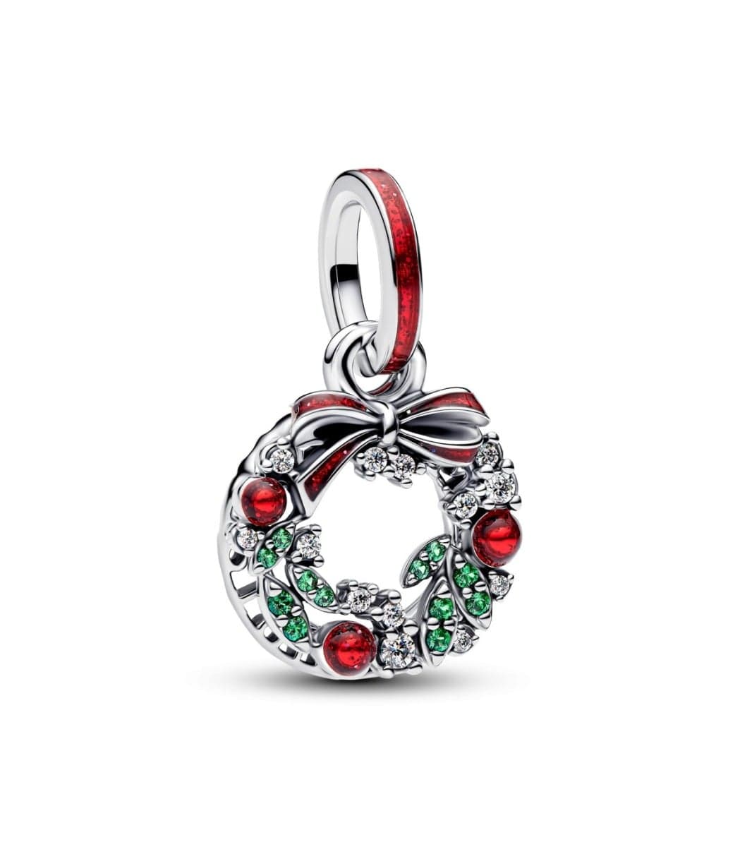Pandora Holiday Wreath Double Dangle hela 794238C01