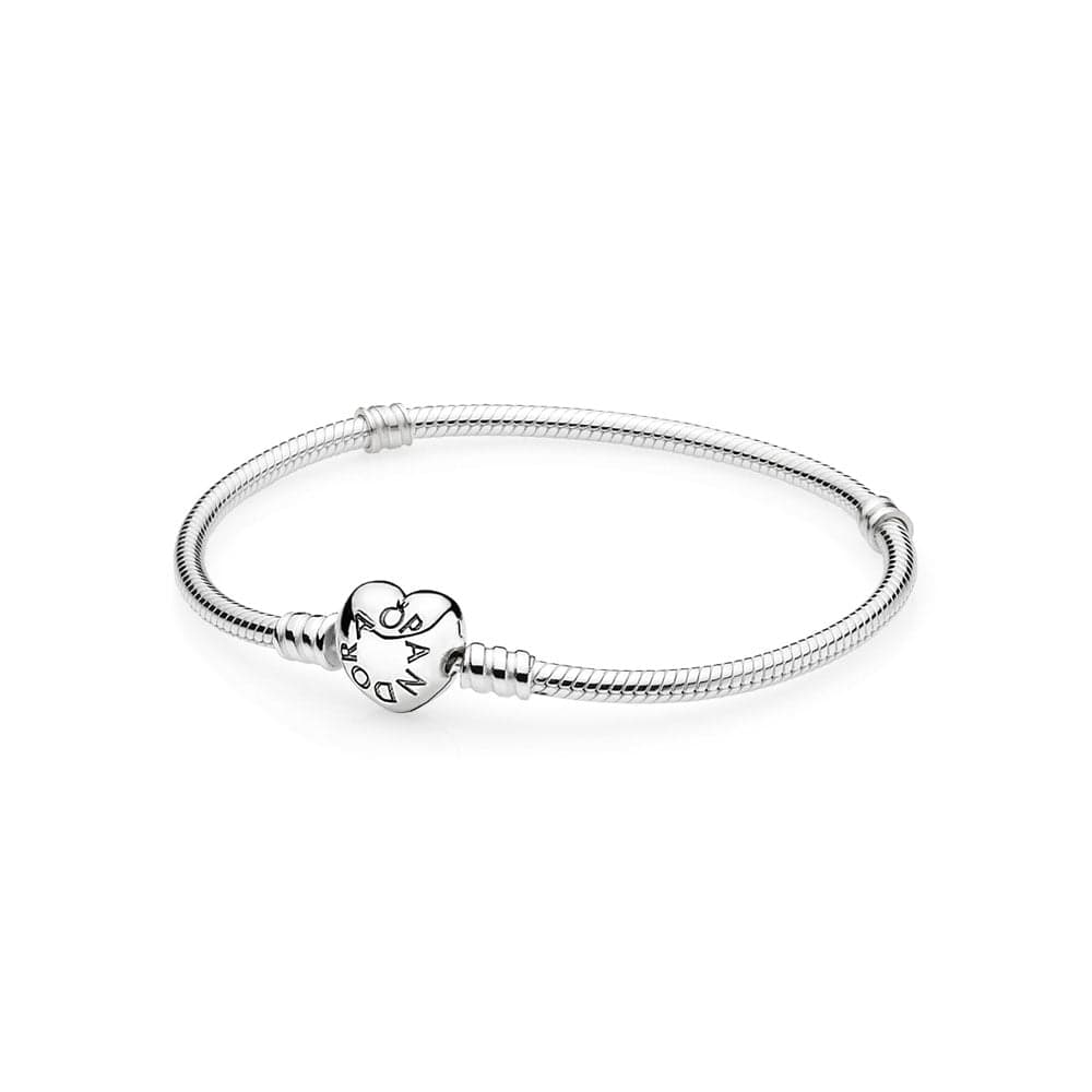 Pandora Moments Silver Heart -rannekoru (18cm) 594594C00