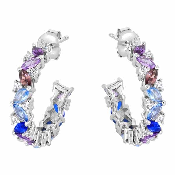 Hopeiset korvakorut SET-1834E