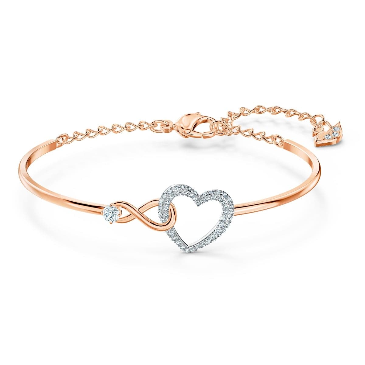 Swarovski Infinity Heart Bangle -rannekoru 5518869