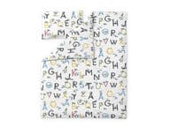 Finlayson Uniaakkoset Lasten pussilakanasetti, 120 x 160 cm, valkoinen / multi