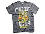 Karate Kid Cobra Kai No Mercy T-paita, meleerattu tummanharmaa