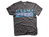 Miami Vice Kulunut Logo T-paita, tummanharmaa