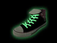 Pimeässä hohtavat kengännauhat, vihreä