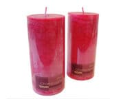 Pinkkiunelmat pilarituoksukynttilät (2 kpl)