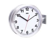 Kotiterminaalin Asemakello 38 cm, hopea/valkoinen