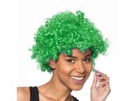 Vihreä Afro-peruukki
